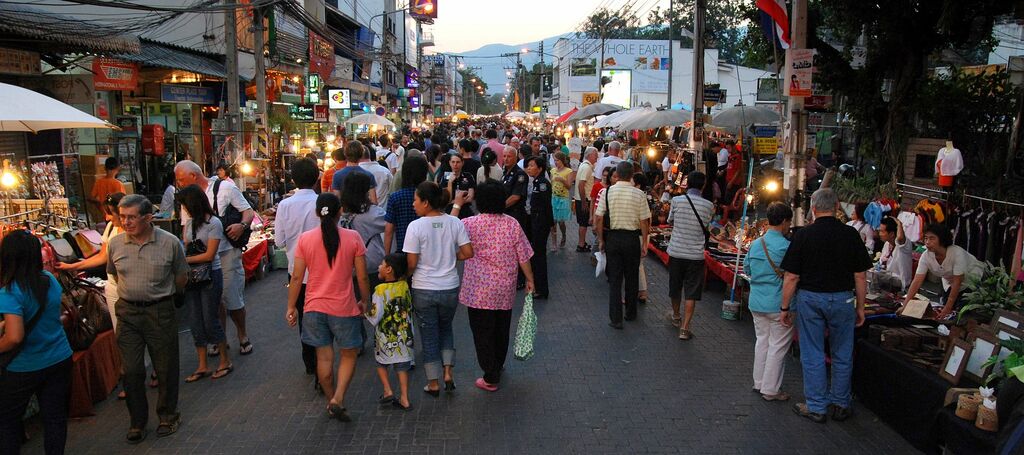 Chiang Mai sunday evening walking street