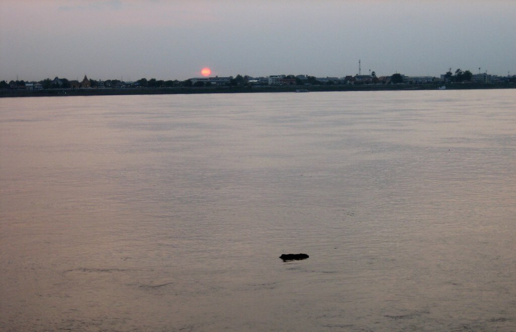 Mekong Sunset in Thakhek, Laos