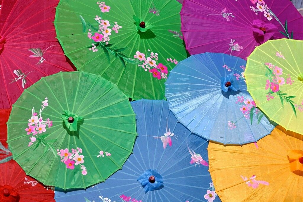 Paper umbrellas