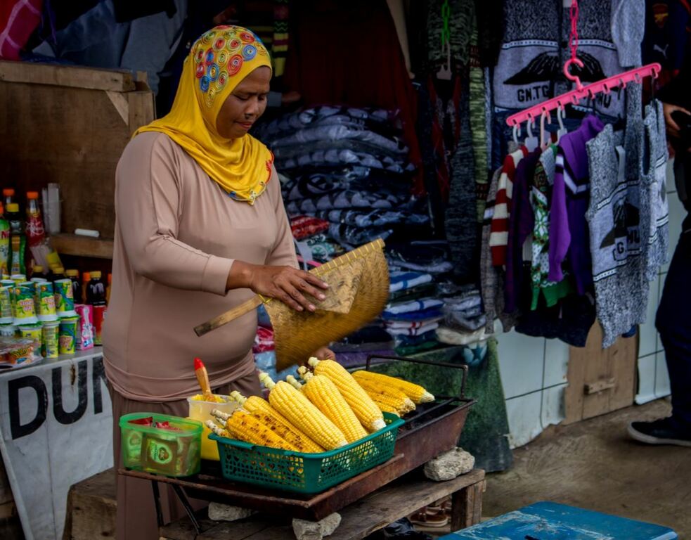 street food in java | jagung bakar