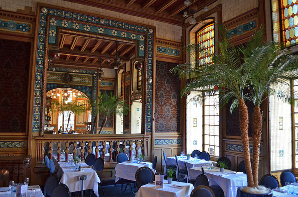 Restaurant La Cigale - déco intérieure Art Nouveau (détail 7)