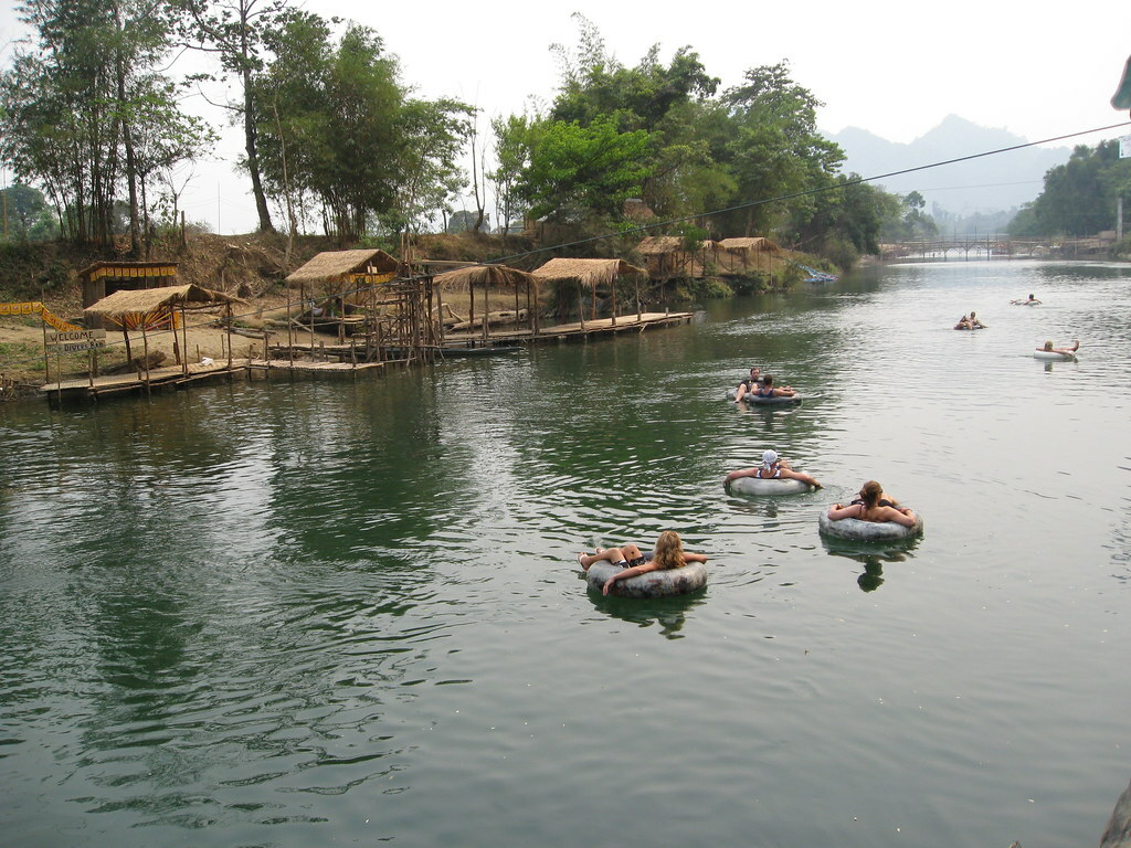 Tubing down the Nam Song