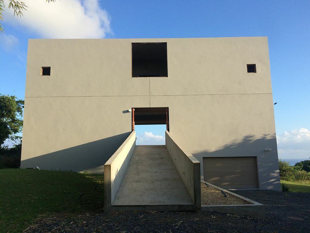 A full view of the open-concept house
