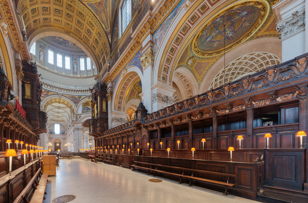 St Paul's Cathedral Choir looking north-west, London, UK - Diliff