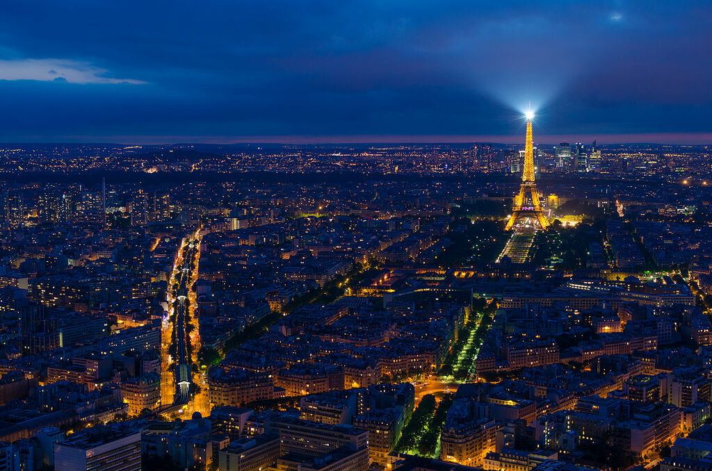 Paris at night, 4 July 2013