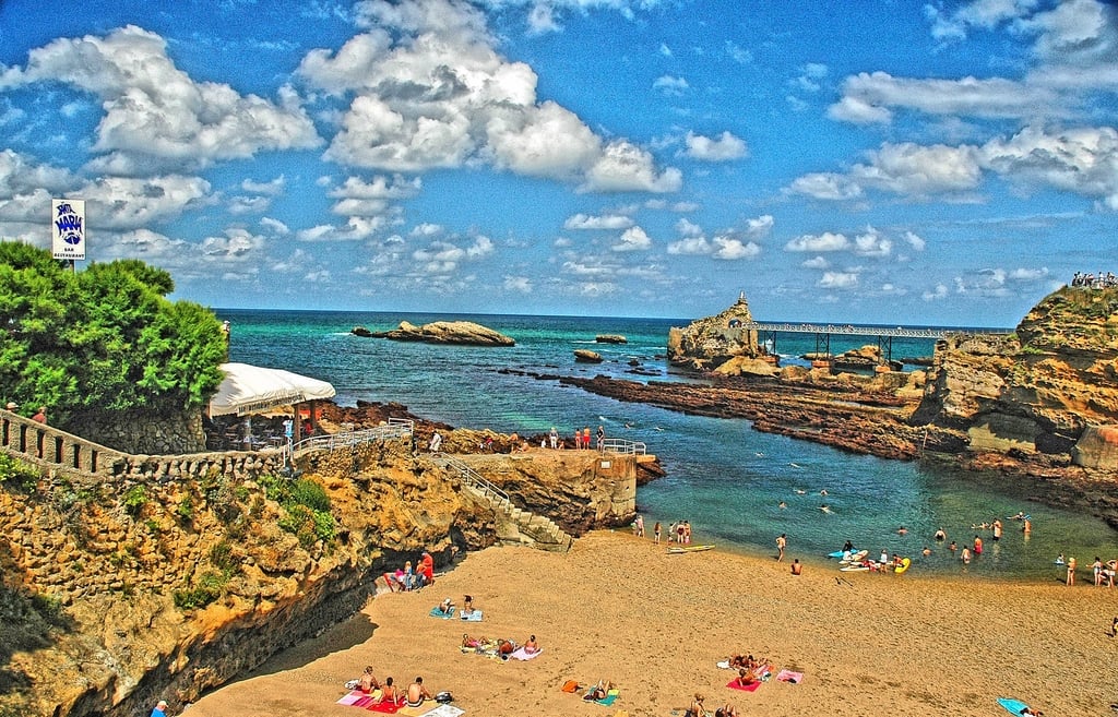 Biarritz - Plage du Port Vieux (tone-mapping)