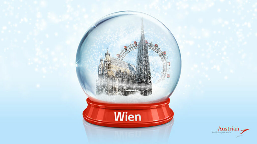 Vienna snowglobe by Austrian Airlines