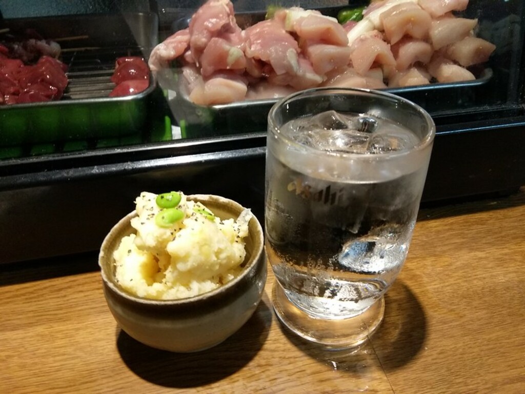Yakitori and shochu at Kamakura saketen, nakano