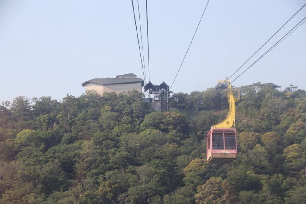 Glide over Lake Hamana on a Kanzanji Ropeway cable car