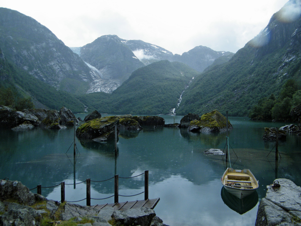 Way to Folgefonna glacier