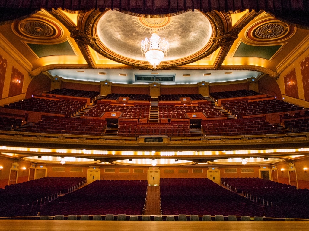 View of Orpheum Theater auditorium from stage