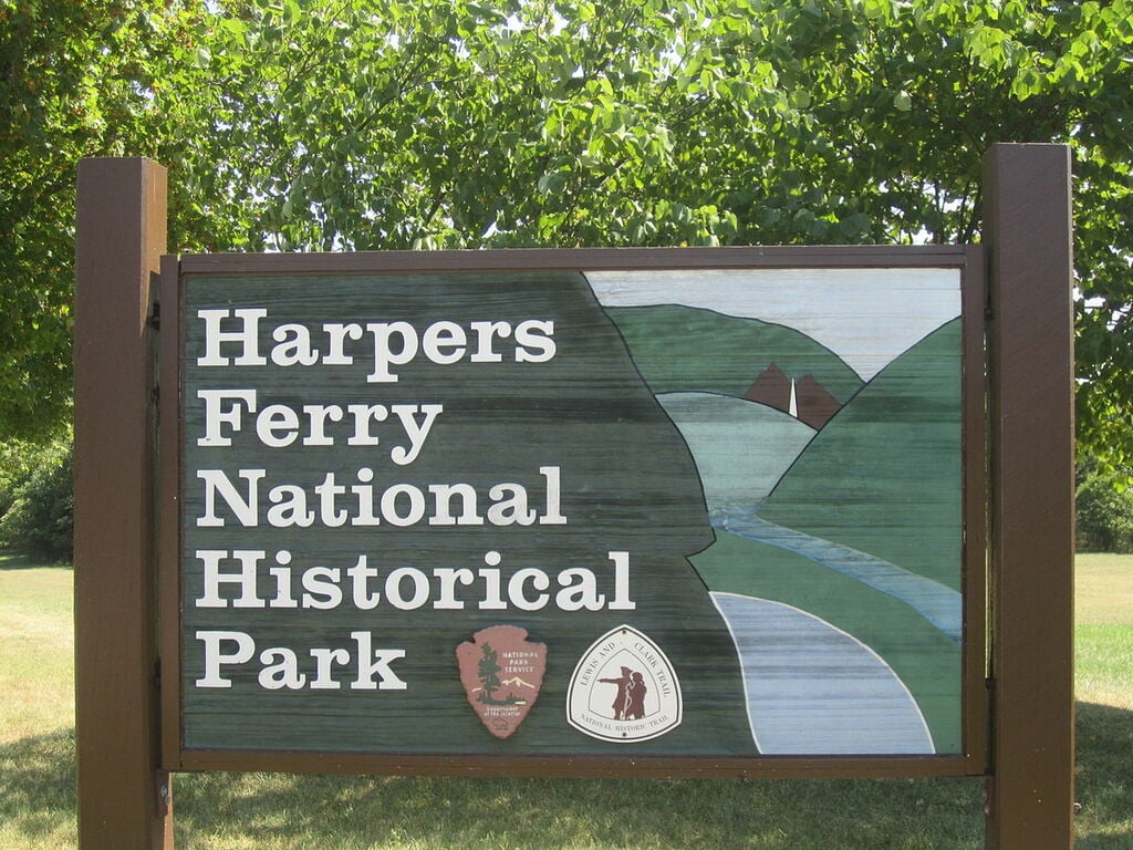 Harpers Ferry Park sign, WV 