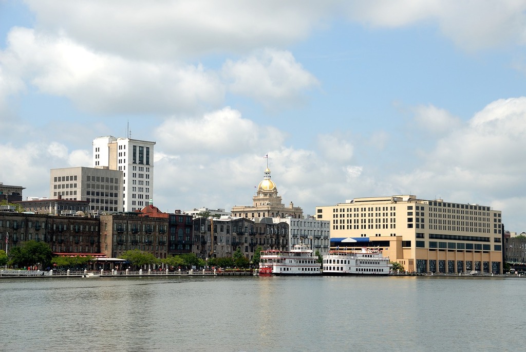 View of Savannah from the river
