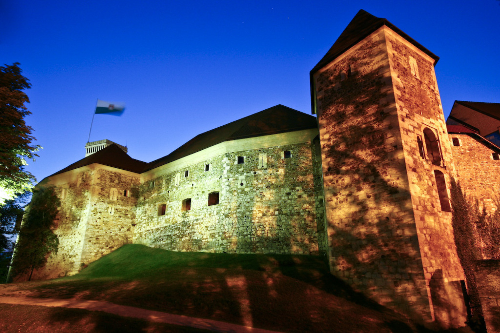 Ljubljana Castle at night