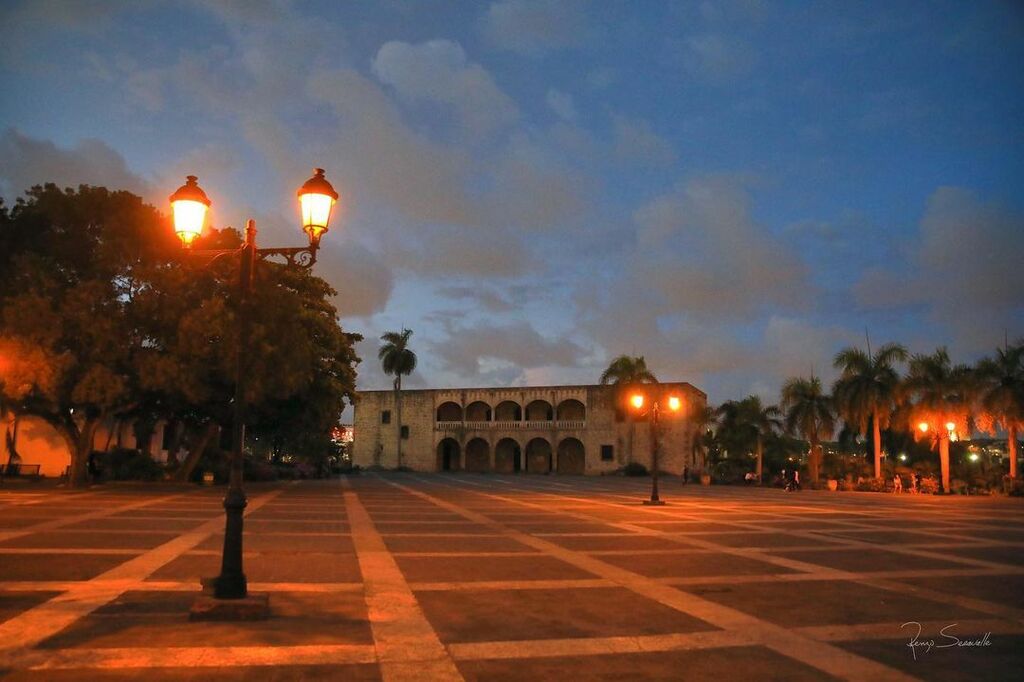 stop by the cafes at plaza de la hispanidad