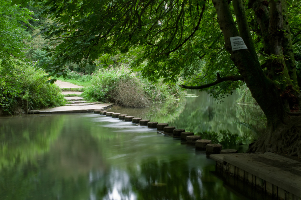Stepping Stones over the River Mole, Box Hill, Dorking