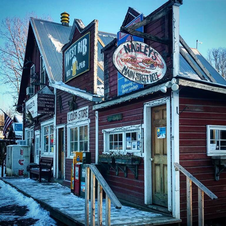 things to do in talkeetna | have an all-american burger at west rib pub and grill