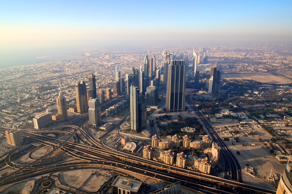 Dubai view from the Burj Khalifa