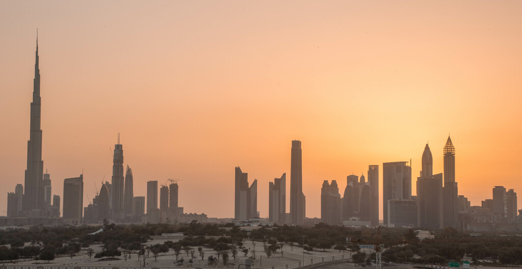 Dubai Skyline at Sunset
