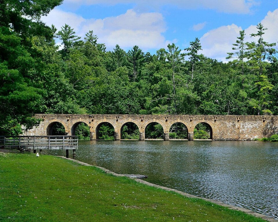 Byrd Creek Dam - Cumberland Mountain State Park