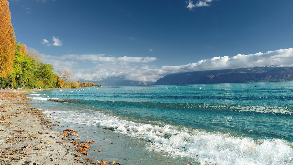 Beach on Lake Geneva