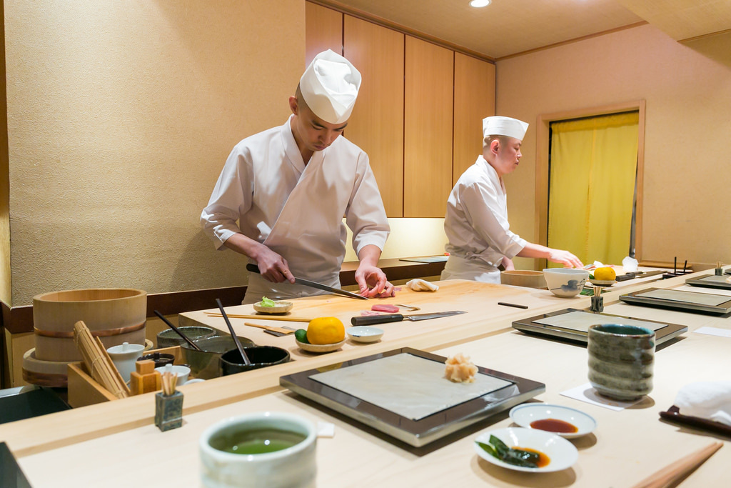 Chef Iwa (Right) and Apprentice (Left)