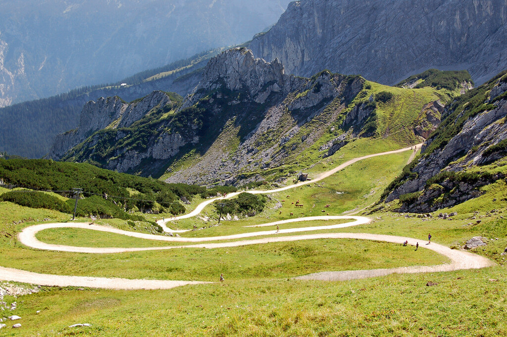 Garmisch - Alpspitzgebiet (11) - So langsam geht's bergab ...