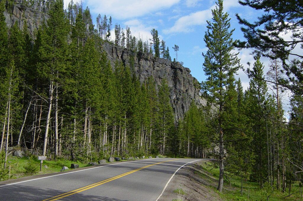 Obsidian Cliff in Yellowstone