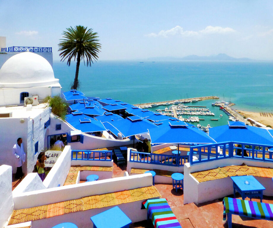 Tunezja, Sidi Bou Said, CAFE des Delices - panoramio