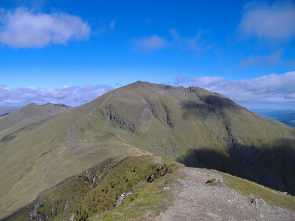 Ben Lawers (1214m) from the summit of Beinn Ghlas (1066m) - geograph.org.uk - 1018652