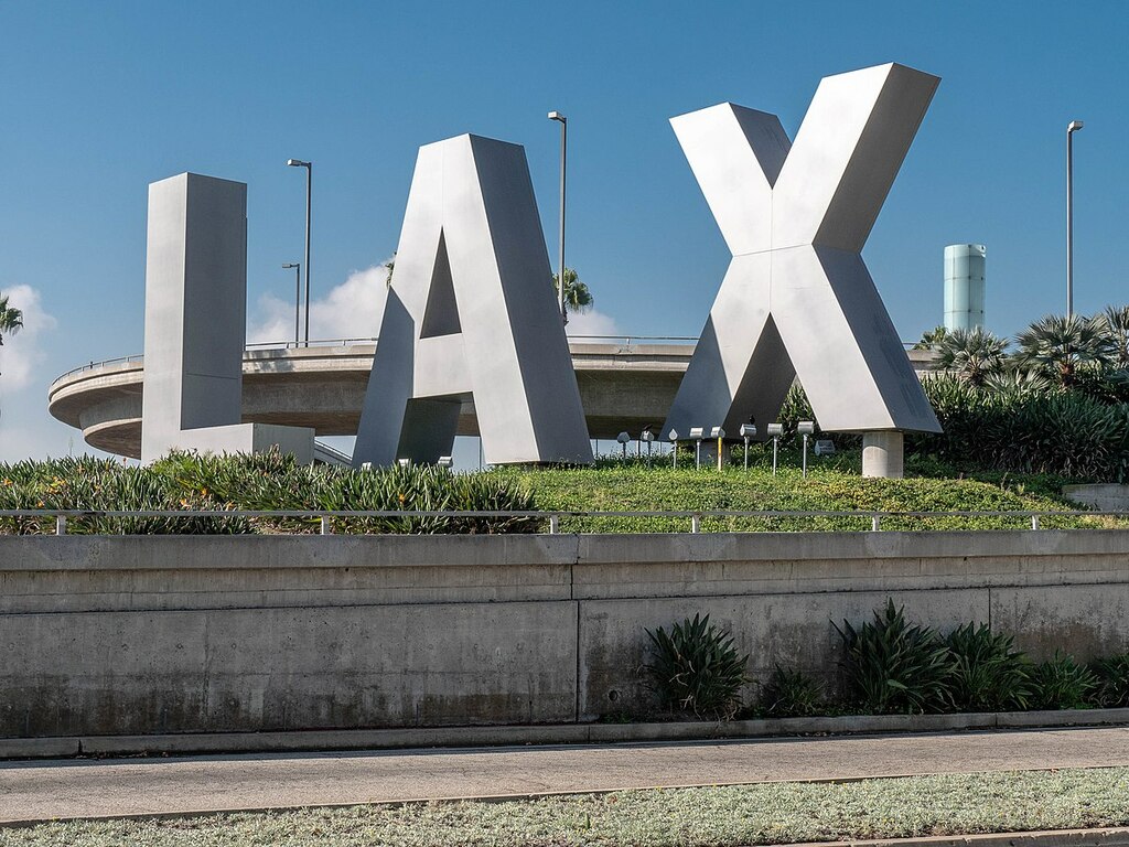 Los Angeles International Airport - LAX sign
