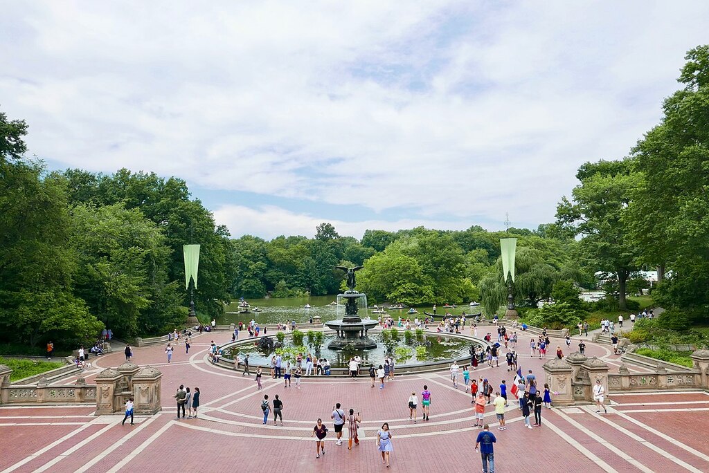 Fountain in Central Park, New York city