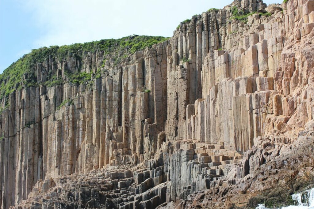 Hexagonal volcanic tuffs Sai Kung