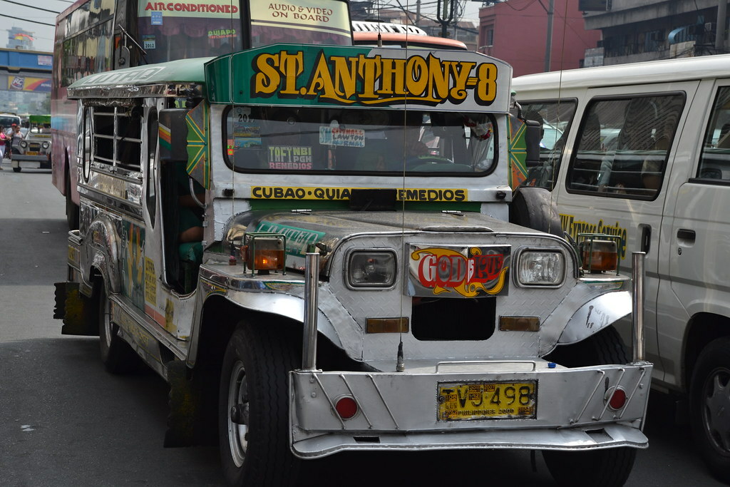 Jeepney at Quiapo district, Manila
