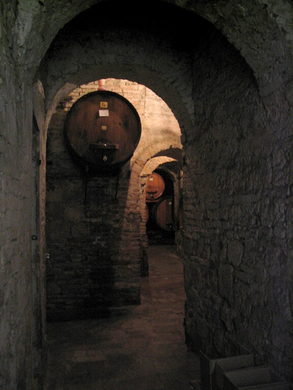 A wine cellar in Montepulciano, Tuscany