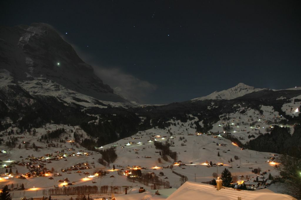 Grindelwald bei Vollmond