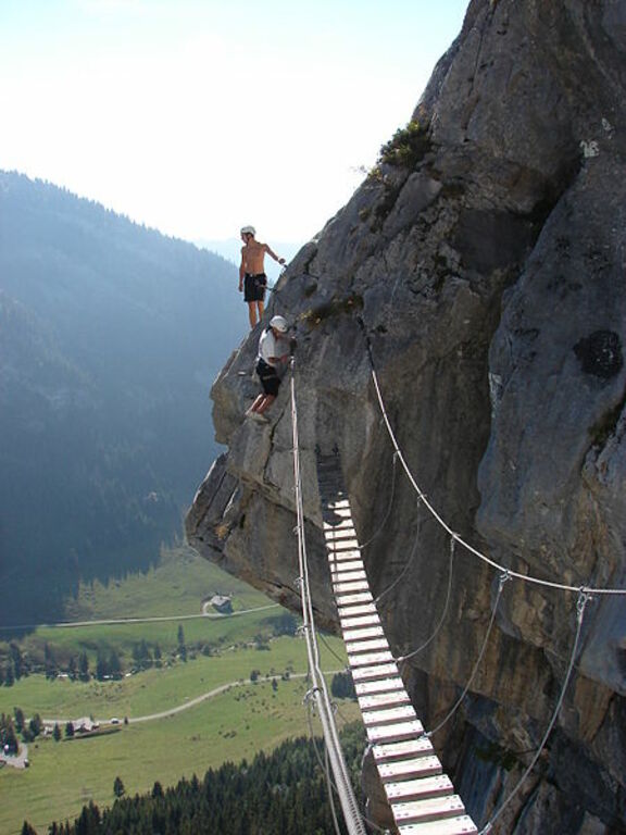 Via Ferrata La Clusaz bridge