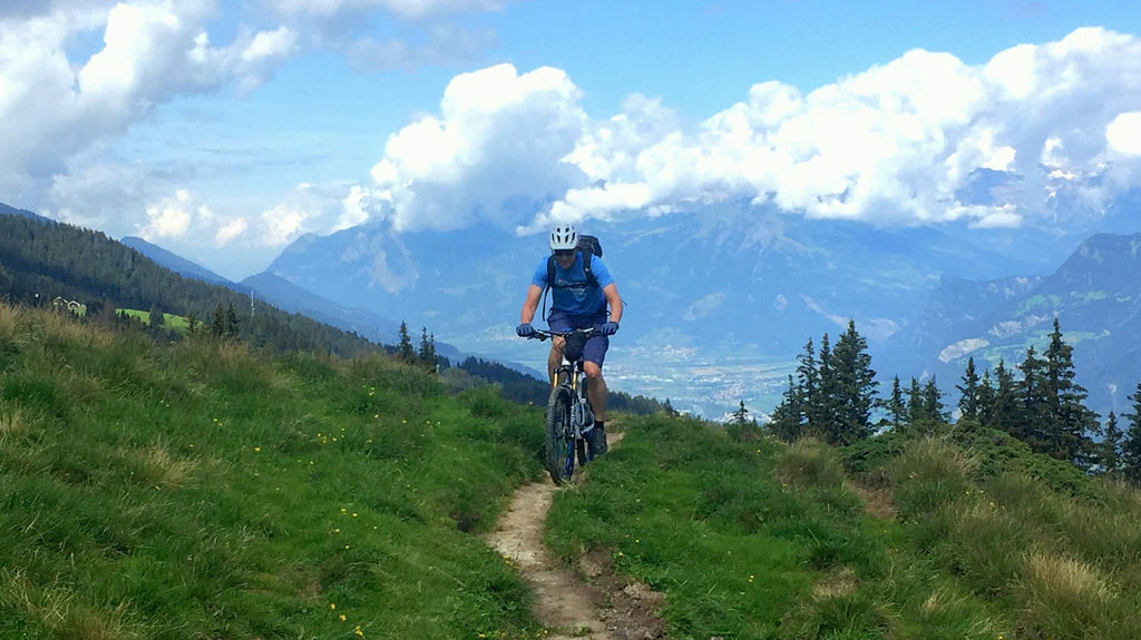 Mountain Biking In Chur, Switzerland