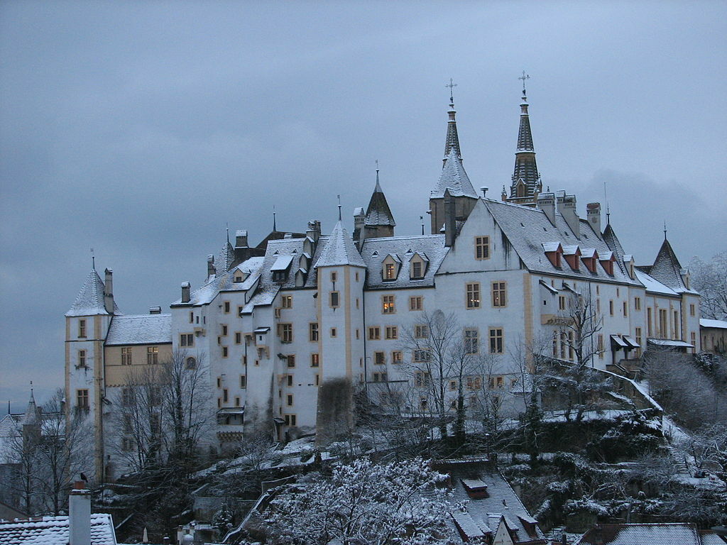 Château de Neuchâtel en hiver