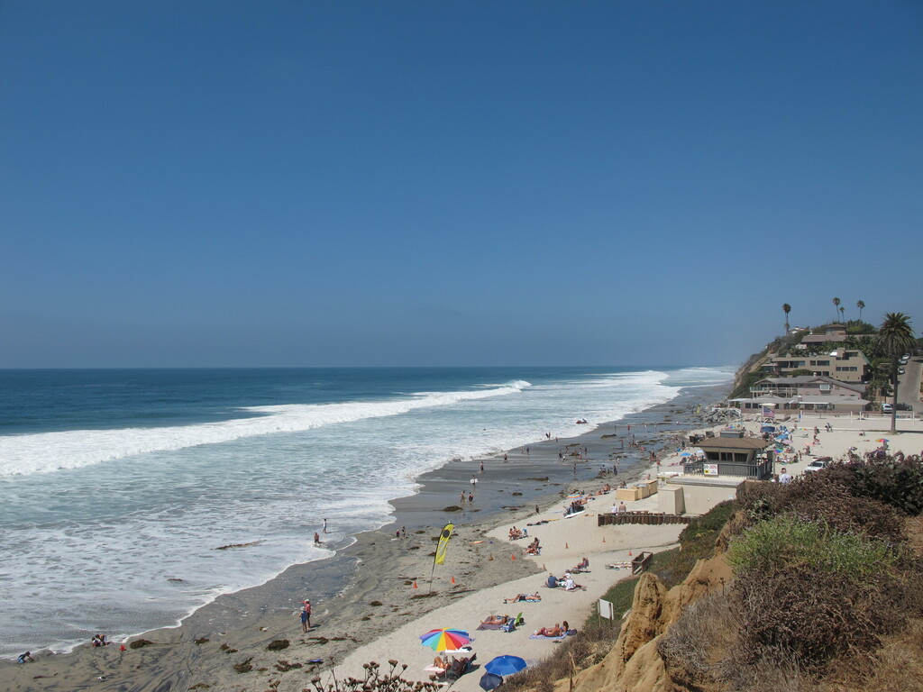 Moonlight Beach, view from the south