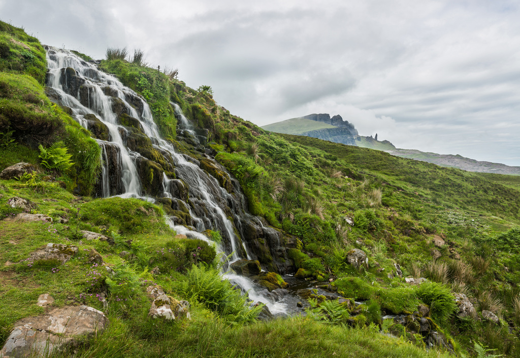 Loch Leathan Waterfall, Isle of Skye, Scotland - Diliff