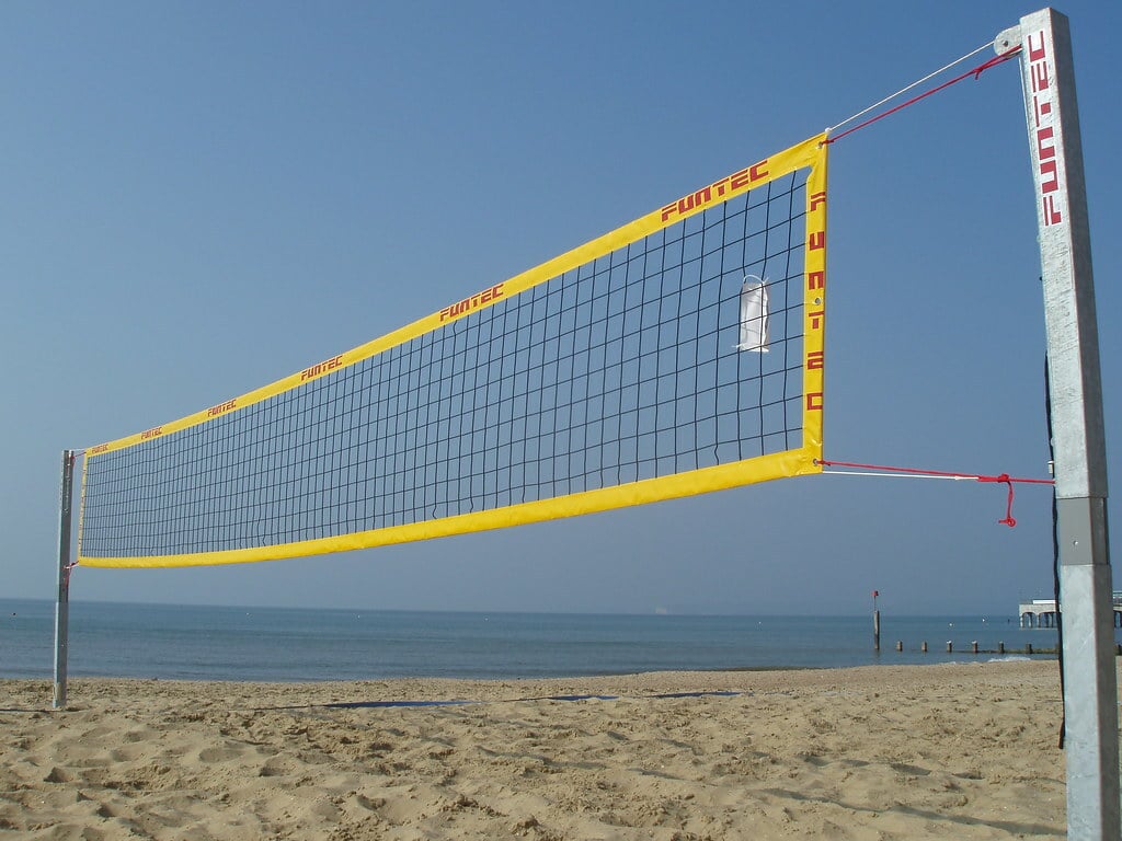 Beach Volleyball Court on Boscombe Beach