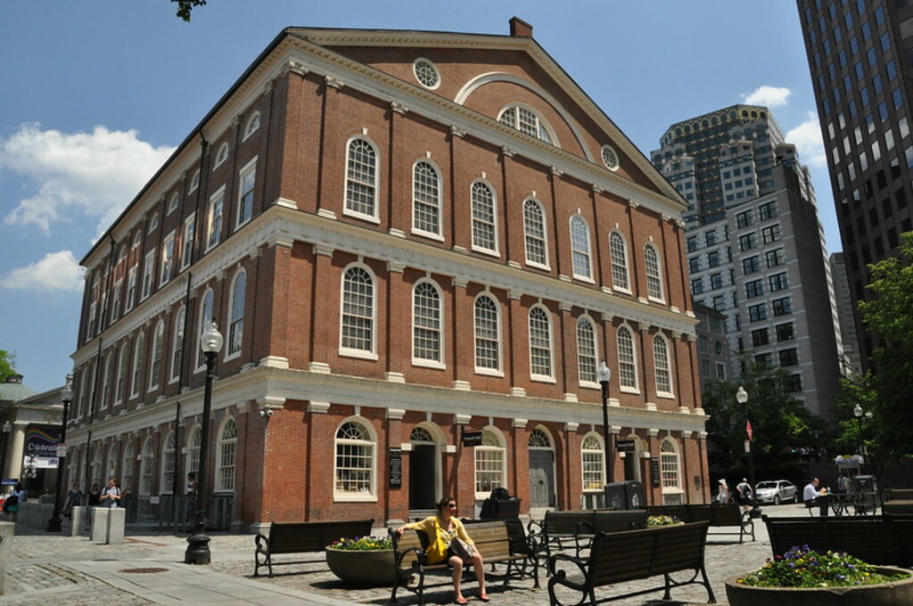 Famous Fanueil Hall - the "cradle of liberty"