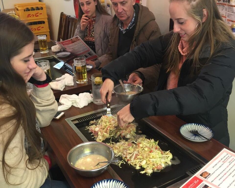 food to try in asakusa | monjayaki - asakusa cultural & street-food walking tour