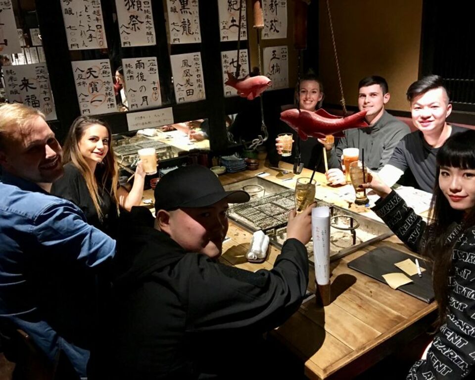 things to do at night in osaka | bar hopping food tour in namba
