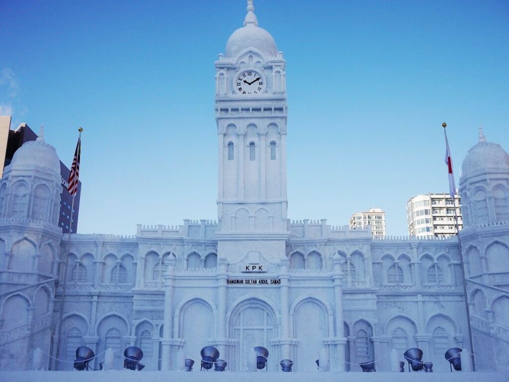 See spectacular ice sculptures at the Sapporo Snow Festival