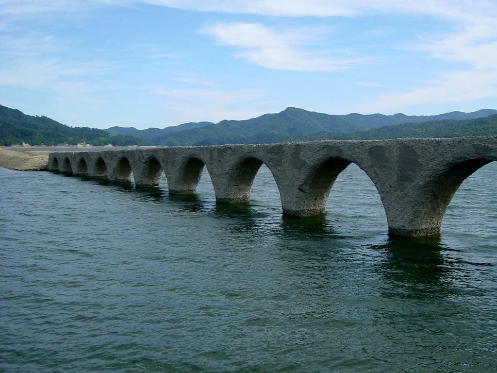 Catch a glimpse of the 'phantom' Taushubetsu Bridge