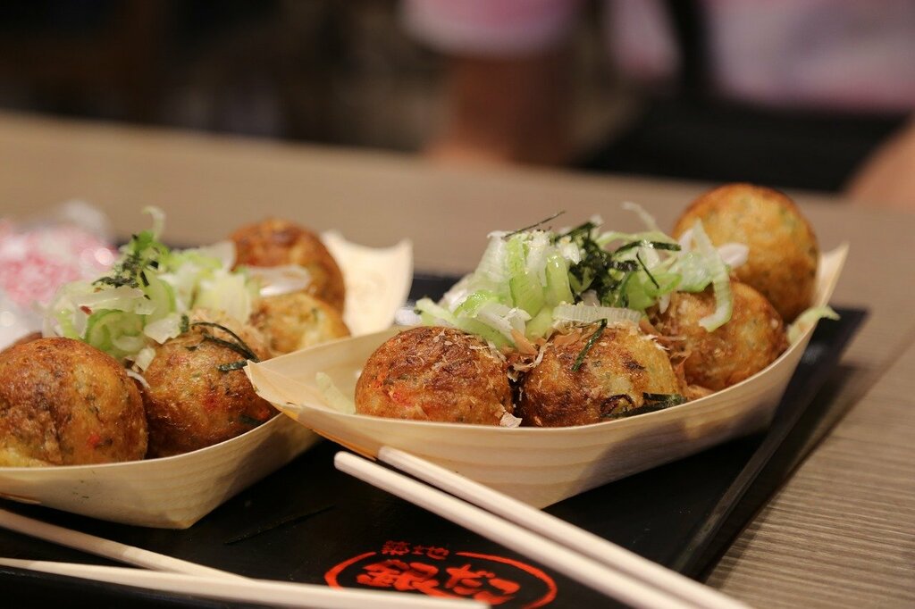 Iconic grilled octopus balls
