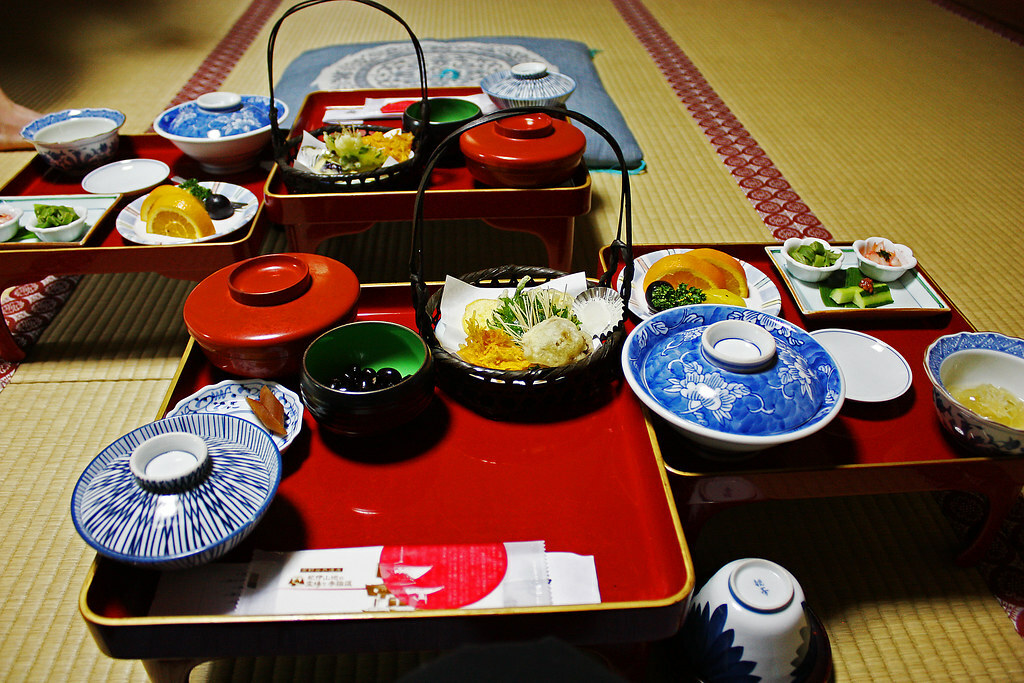 Vegetarian meal at Buddhist temple