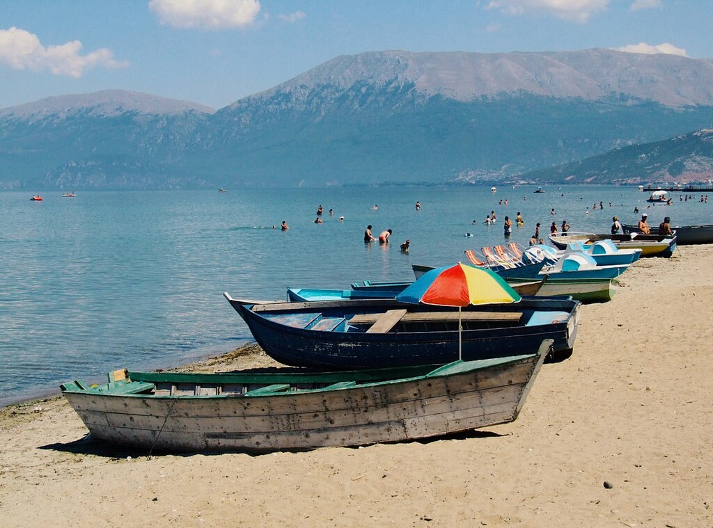 Beach in Pogradec